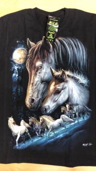T- Shirt Pferde mit Herde